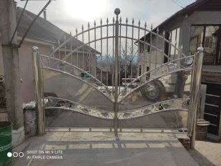 Ворота, заборы из Нержавейки !!! Porti , Garduri din Inox foto 1