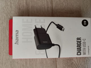 Hama Încărcător USB-C, 12 W, 1 m, negru foto 2