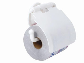 Держатель Для Бумаги Wc С Крышкой, Пластик, Белый