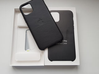 Apple Iphone 11 Pro Leather Case - Black foto 3