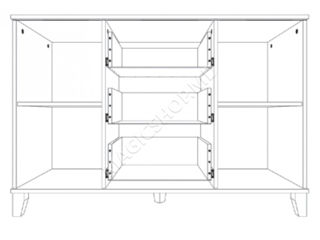 Comoda Yasen Nordic 2D3S foto 2