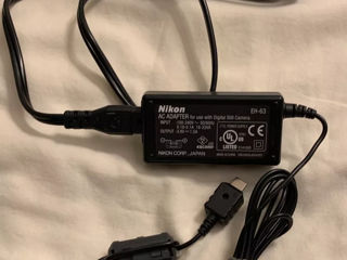 Adaptor camera foto Nikon AC Power Adapter EH-63 for Coolpix S1 S2 S3 Cameras foto 2