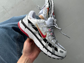 Nike P 6000 White Silver Red Unisex 36-45