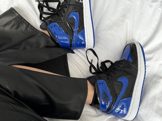 Nike Air Jordan 1 Retro High Patent Rotal Blue Unisex foto 5