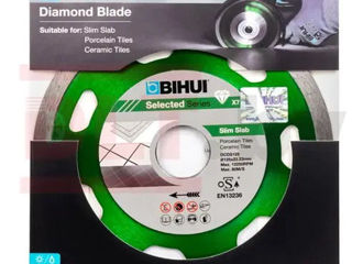 Disc diamantat  segmentat  ultrasubtire (125х1.1x22.2х7mm) dcds125 bihui foto 3