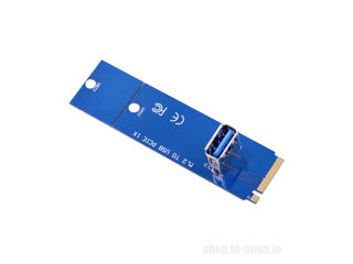 ID-163: NGFF M.2 to USB 3.0 Card Adapter for Riser - Для райзера foto 1