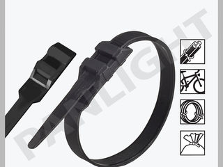 Colier cablu cu lacat dublu, coliere din plastic speciale, Panlight, coliere, colier pentru cablu foto 1