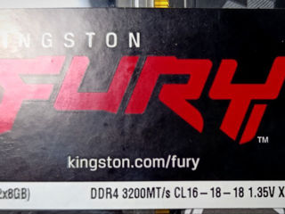 Kingston Fury Beast 16gb DDR4 noi cu garantie! foto 3