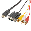 Cablu HDMI HDTV to 3 RCA + VGA foto 2