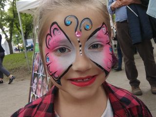 Pictez copii la diferite evenimente. Бодиарт на лице. Аквагрим. Face painting. Desene pe față.