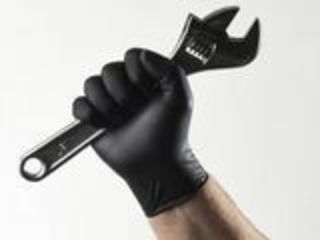Черные нитриловые перчатки 50шт. foto 5