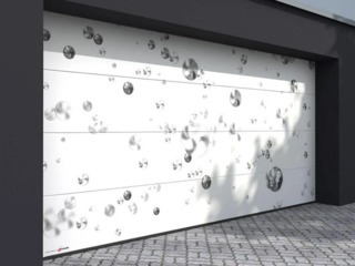 Секционные гаражные ворота Престиж с индивидуальным 3D дизайном foto 3