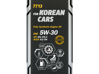 Ulei de motor MANNOL 7713 for Korean Cars 5W-30 4L (HYUNDAI, KIA)