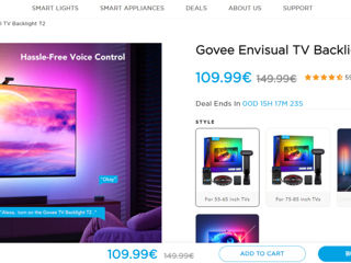 Govee Envisual TV Backlight T2 Динамическая подсветка для телевизора foto 3