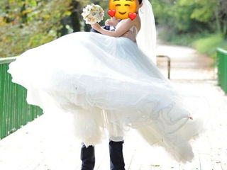 Шикарное свадебное платье pronovias, модель barbate, испания прокат, продажа foto 0