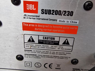 Subwoofer Activ Jbl SUB 200/230 foto 3