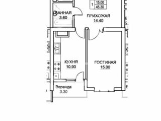 Apartament cu 1 cameră, 50 m², Ciocana, Chișinău foto 2