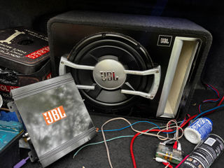 Буфер Jbl 1200w с усилителем и проводка 3200 лей foto 2