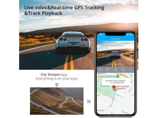 Kit Camera auto fata/spate Carkit 4G LTE, GPS, WiFi, slot cartela sim, card 64 GB foto 6