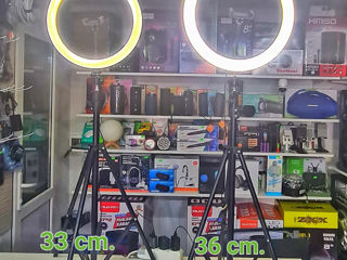 Lampa inelara 33 si 36 cm + tripeda 2 metru! Livrare in toata Tara! foto 6