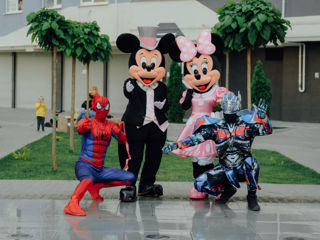 Mickey si minnie mouse animatori in Moldova / costumatie roz / микки и минни маус аниматоры foto 6