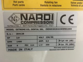 Compresor de aer Nardi Extreme SD 30L 2,0 CV 230/50 4P foto 2