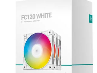 Вентиляторы Deepcool FC120 ARGB WHITE- 3 IN 1 White foto 1