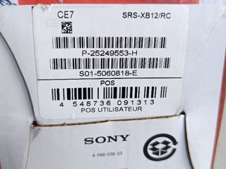 SONY SRS-XB12. Super Bass!! Original 100% absolut nou!! foto 7