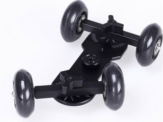 Dolly Mini Car Skater Track Slider для DSLR камеры Черный + Шаровая голова Grip Ball Head foto 3