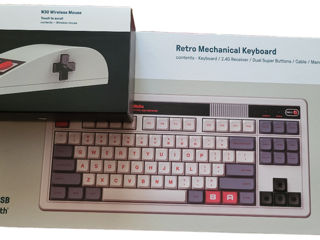 8BitDo Retro Mechanical Keyboard and Wireless Mouse N30 2.4G