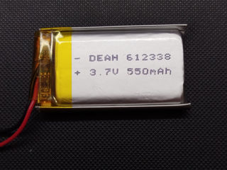 аккумулятор  612338  3,7V 550mAh foto 1