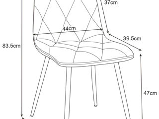 Scaun pentru cafenea cu design minimalist la preț accesibil foto 3