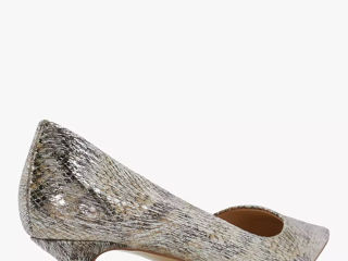 Pantofi Dune Advanced Reptile Mid Heel Court Shoes, Metallic/Reptile foto 3