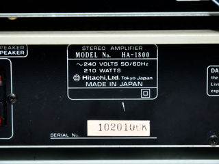 Hi-Fi Hitachi HA-1800 / FT-2500L / D-E10 Винтажная стойка Made in Japan foto 10