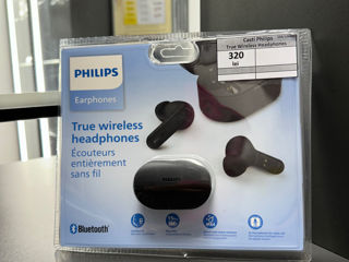 Casti philips true wirelees headphones, 320 lei