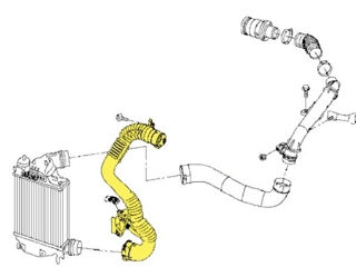 Tub Aer Intercooler 1.6 Dci 14460hx40d foto 2