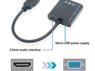 Адаптеры DVI-D 24+1/HDMI/DP to VGA-  и другие для подключения комп к монитору foto 11