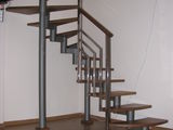 Лестницы комбинированные ( дерево + металл ) foto 3