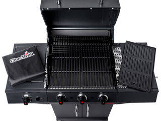 Gratar pe gaz din inox Char-Broil Performance Power Edition 3, grile din fonta, sear burner, plita foto 2