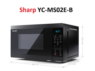 Cuptor cu microunde Sharp YC-MS02E-S       Умная и удобная помощница на кухне! foto 2