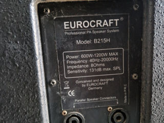boxa Eurocraft 600Wt foto 2