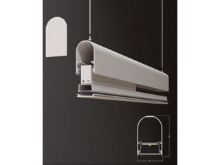 Profil LED pentru iluminat NAMI23 60*37 mm foto 2