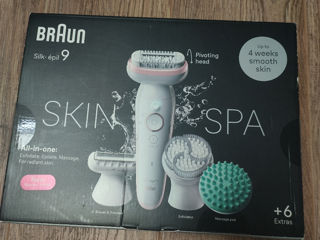 Braun Silk-pil 9 SkinSpa, эпилятор с поворотной головкой для легкого удаления волос