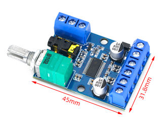 модуль цифрового усилителя звука.DY-AP3015 DC 8-24V 30W * 2 foto 2