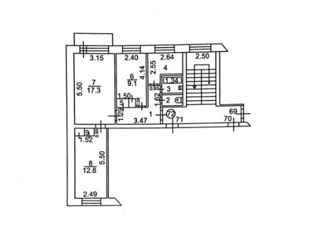 3-комн. кв., 73 м², 2/9 эт.