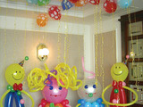 Украшение и оформление воздушными шарами на праздник. Аквагрим. Аниматоры. Клоун. RU/ROM. foto 4