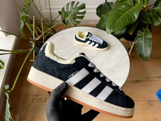 Adidas Campus Black cu blana / с мехом