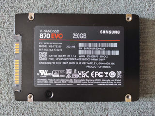 SSD 250GB Samsung 850 EVO б/у, 250GB Samsung 870 EVO, 500GB Samsung 970 EVO Plus NVME M2 foto 7