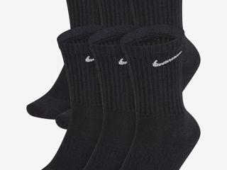 Nike Everyday cotton cushioned crew DRI-FIT training black socks 38-42 x6 (6 Pairs) foto 4