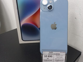 Apple iPhone 14 128 GB.  10890 lei